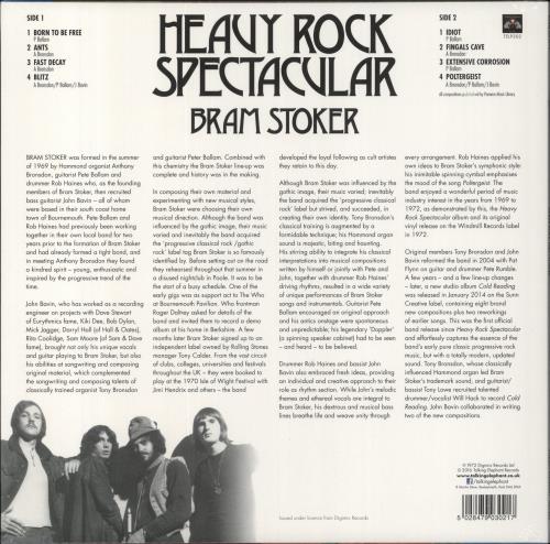 Bram Stoker Heavy Rock Spectacular - RSD 2016 - Sealed vinyl LP album (LP record) UK BSRLPHE849850