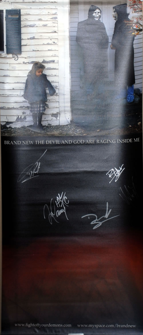 Brand New The Devil And God Are Raging Inside Me - Autographed display US BNUDITH586940