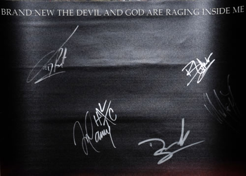 Brand New The Devil And God Are Raging Inside Me - Autographed display US BNUDITH586940