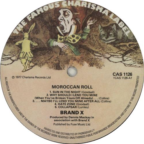 Brand X Moroccan Roll - 1st vinyl LP album (LP record) UK BDXLPMO579977