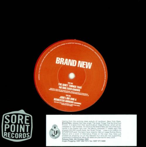 Brand New The Quiet Things That No One Ever Knows Red Vinyl Uk 7 Vinyl Single 7 Inch Record 419236