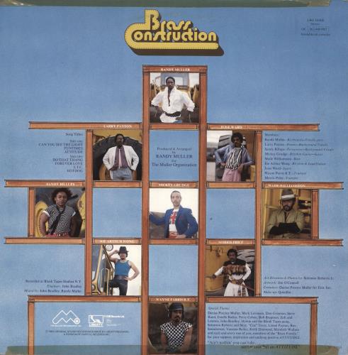 Brass Construction Attitudes - Test Pressing vinyl LP album (LP record) UK B/CLPAT733248