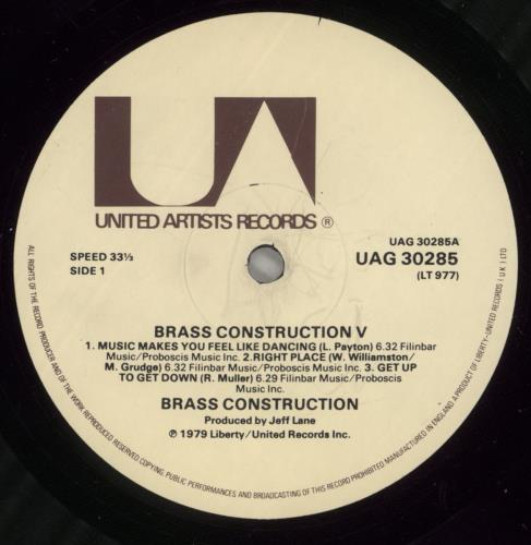 Brass Construction Brass Construction 5 vinyl LP album (LP record) UK B/CLPBR775548