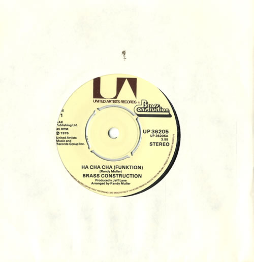 Brass Construction Ha Cha Cha (Funktion) UK 7" vinyl single (7 inch