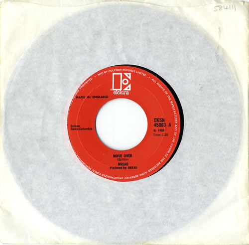 Bread Move Over 7" vinyl single (7 inch record / 45) UK RDB07MO601926