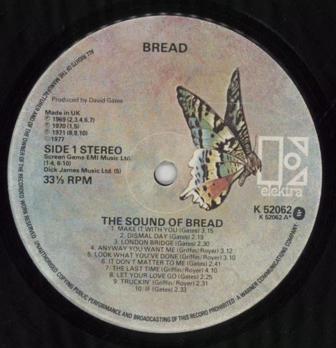 Bread The Sound Of Bread - 2nd vinyl LP album (LP record) UK RDBLPTH685754