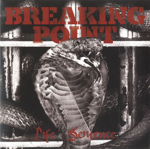 Breaking Point Life Sentence - Black/Red Swirl Vinyl 7" vinyl single (7 inch record / 45) UK E3F07LI586307