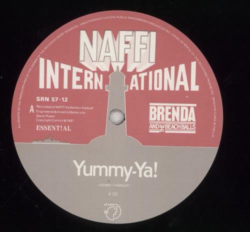 Brenda And The Beach Balls Yummy-Ya! 12" vinyl single (12 inch record / Maxi-single) UK E4612YU856355