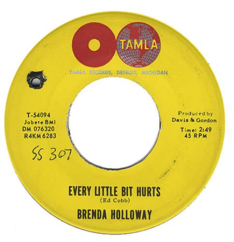 Brenda Holloway Every Little Bit Hurts 7" vinyl single (7 inch record / 45) US HLY07EV406505