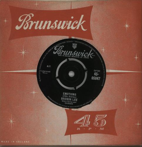 Brenda Lee Emotions 7" vinyl single (7 inch record / 45) UK B-L07EM570363
