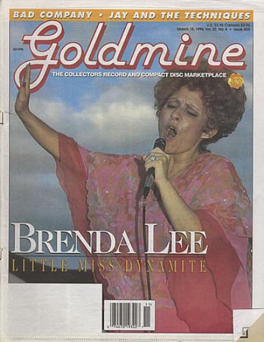 Brenda Lee Goldmine - March 1996 magazine US B-LMAGO408042