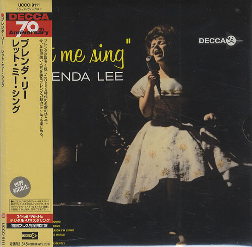 Brenda Lee Let Me Sing CD album (CDLP) Japanese B-LCDLE428713
