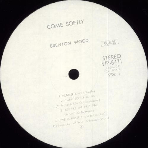 Brenton Wood Come Softly - White label + Obi vinyl LP album (LP record) Japanese BW5LPCO711348