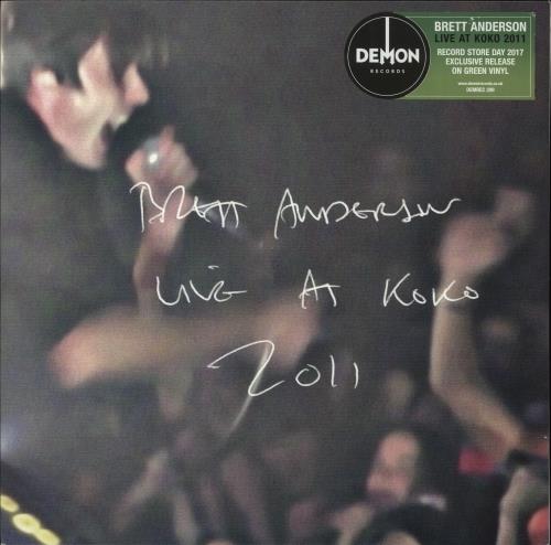 Brett Anderson Live at Koko 2011 - RSD17 - Green Vinyl vinyl LP album (LP record) UK BT8LPLI725192