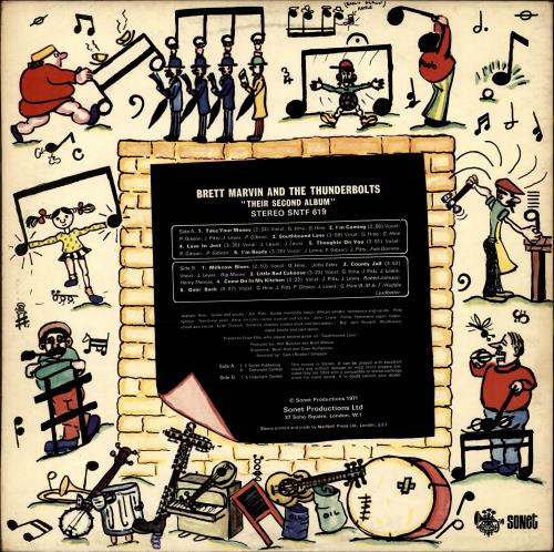 Brett Marvin And The Thunderbolts 12 Inches Of vinyl LP album (LP record) UK EUELPIN702420