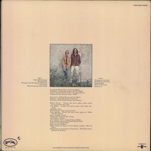 Brewer & Shipley Shake Off The Demon vinyl LP album (LP record) US B+SLPSH702992