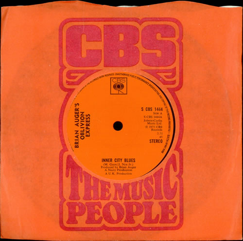 Brian Auger Inner City Blues 7" vinyl single (7 inch record / 45) UK AUG07IN493847