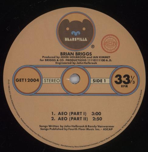 Brian Briggs Brian Damage 12" vinyl single (12 inch record / Maxi-single) US IRX12BR893591