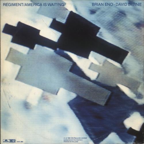 Brian Eno & David Byrne Regiment 12" vinyl single (12 inch record / Maxi-single) Dutch ENB12RE89408