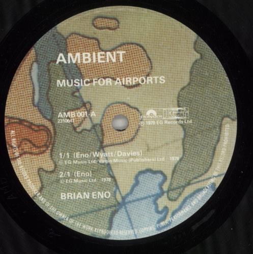Brian Eno Ambient #1 Music For Airports vinyl LP album (LP record) UK ENOLPAM618402