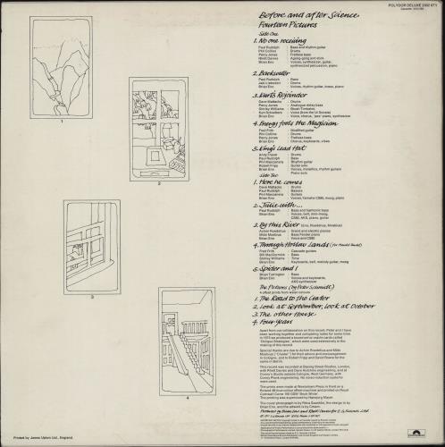 Brian Eno Before And After Science + Prints vinyl LP album (LP record) UK ENOLPBE762483