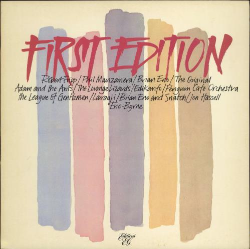 Brian Eno First Edition - Gold promo stamped vinyl LP album (LP record) UK ENOLPFI768975