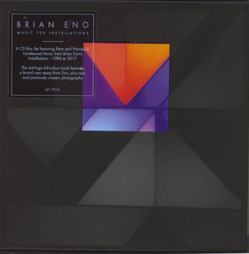Brian Eno Music For Installations CD Album Box Set UK ENODXMU807004
