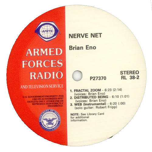 Brian Eno Nerve Net vinyl LP album (LP record) US ENOLPNE514133