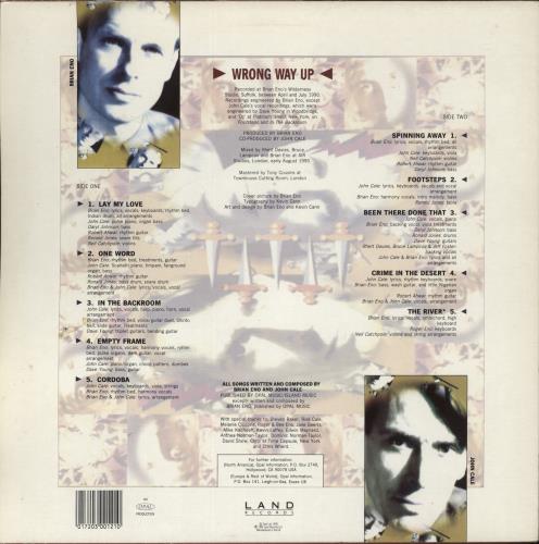 Brian Eno Wrong Way Up vinyl LP album (LP record) UK ENOLPWR291040