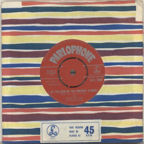 Brian Fahey And His Orchestra At The Sign Of The Swingin' Cymbal (Theme Tune 'Pick Of The Pops') 7" vinyl single (7 inch record / 45) UK QT907AT695962
