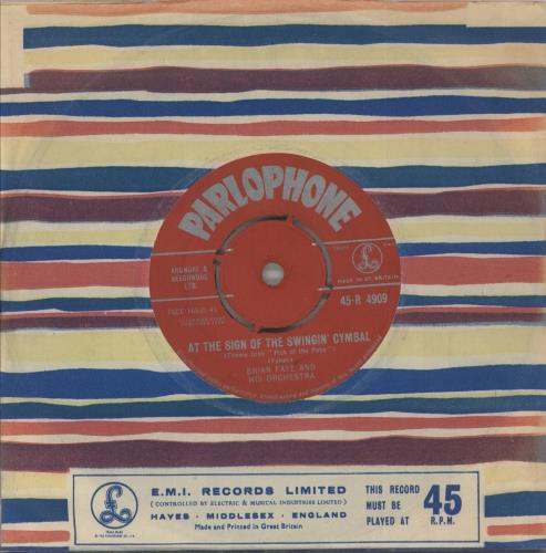 Brian Fahey And His Orchestra At The Sign Of The Swingin' Cymbal (Theme Tune 'Pick Of The Pops') 7" vinyl single (7 inch record / 45) UK QT907AT875762