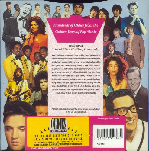 Brian Hyland Sealed With A Kiss 7" vinyl single (7 inch record / 45) UK YBR07SE809626