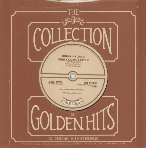 Brian Hyland Sealed With A Kiss 7" vinyl single (7 inch record / 45) UK YBR07SE881622