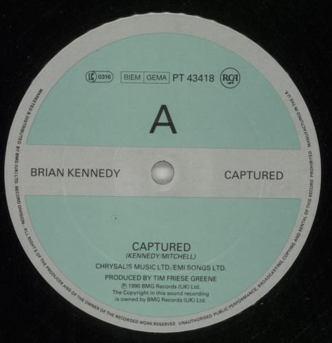 Brian Kennedy Captured 12" vinyl single (12 inch record / Maxi-single) UK BKN12CA813844