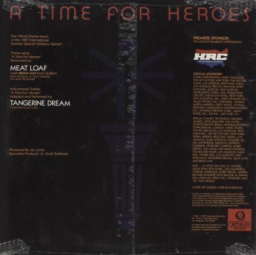 Brian May A Time For Heroes 12" vinyl single (12 inch record / Maxi-single) US MAY12AT879763