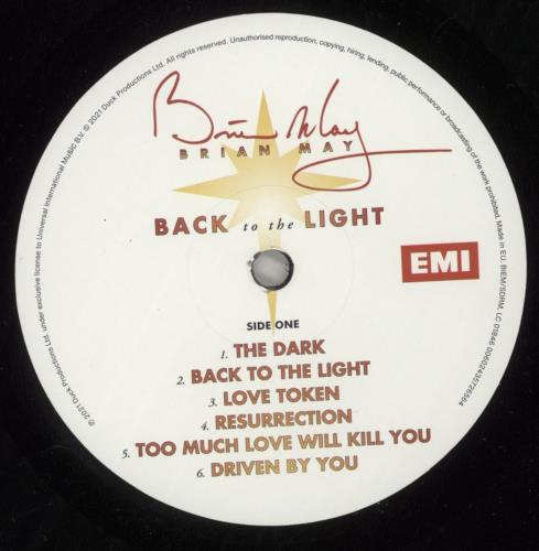 Brian May Back To The Light - 180 Gram Black Vinyl vinyl LP album (LP record) UK MAYLPBA873895