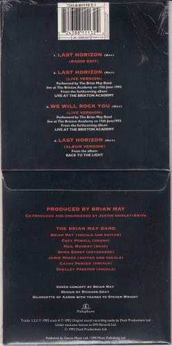 Brian May Last Horizon - Pop Up Pack - Sealed CD single (CD5 / 5") UK MAYC5LA24273