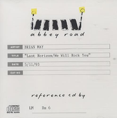 Brian May Last Horizon/We Will Rock You CD-R acetate UK MAYCRLA326141
