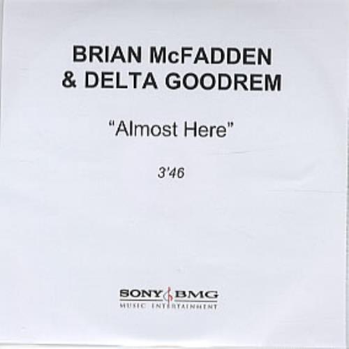 Brian McFadden Almost Here CD-R acetate UK BMFCRAL313650