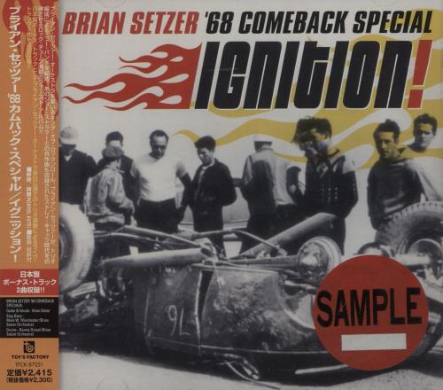 Brian Setzer Ignition CD album (CDLP) Japanese SETCDIG673223