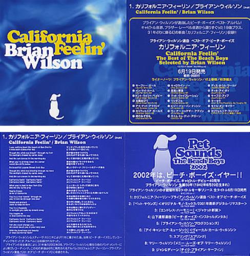 Brian Wilson California Feelin' CD single (CD5 / 5") Japanese BWIC5CA349471