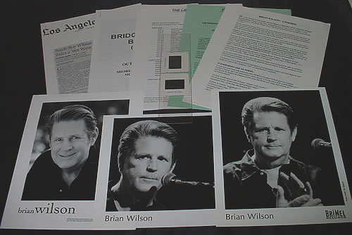 Brian Wilson Live At The Roxy Theatre media press pack US BWIPPLI313226
