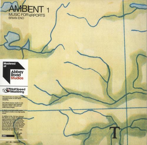 Brian Eno Ambient 1: Music For Airports - 180gram Vinyl + Half Speed 2-LP vinyl record set (Double Album) UK ENO2LAM708436