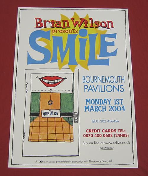 Brian Wilson Presents Smile Tour Poster UK poster (359800)