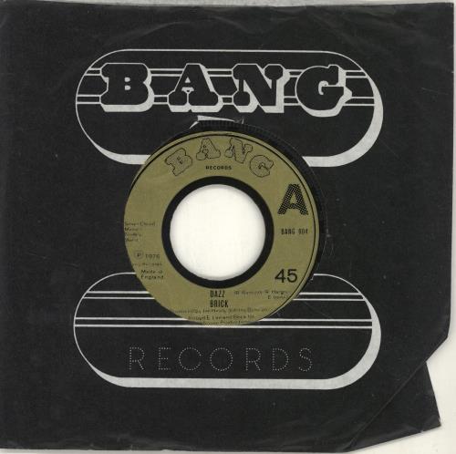 Brick Dazz - wide centred 7" vinyl single (7 inch record / 45) UK BA907DA690054