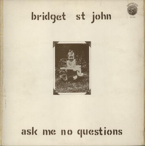 Bridget St John Ask Me No Questions - VG vinyl LP album (LP record) UK BSJLPAS875937