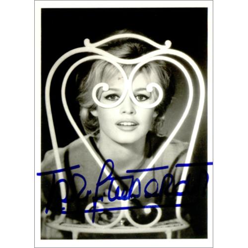 Brigitte Bardot Autographed Postcard memorabilia French BGIMMAU414448