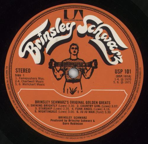 Brinsley Schwarz Original Golden Greats vinyl LP album (LP record) UK BSZLPOR161272