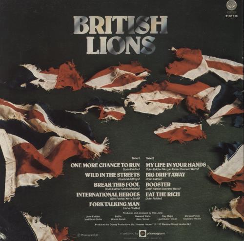 British Lions British Lions - VG Sleeve vinyl LP album (LP record) UK BL8LPBR838334