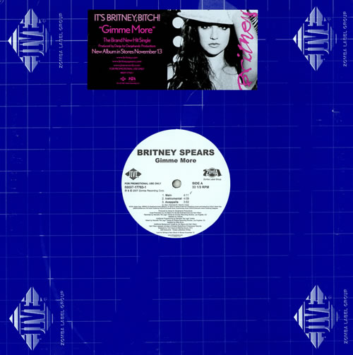 Britney Spears Gimme More 12" vinyl single (12 inch record / Maxi-single) US BTP12GI464821